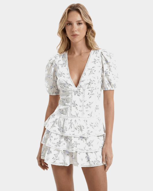 VESTIDO MINI FLUIDO VOLANTES