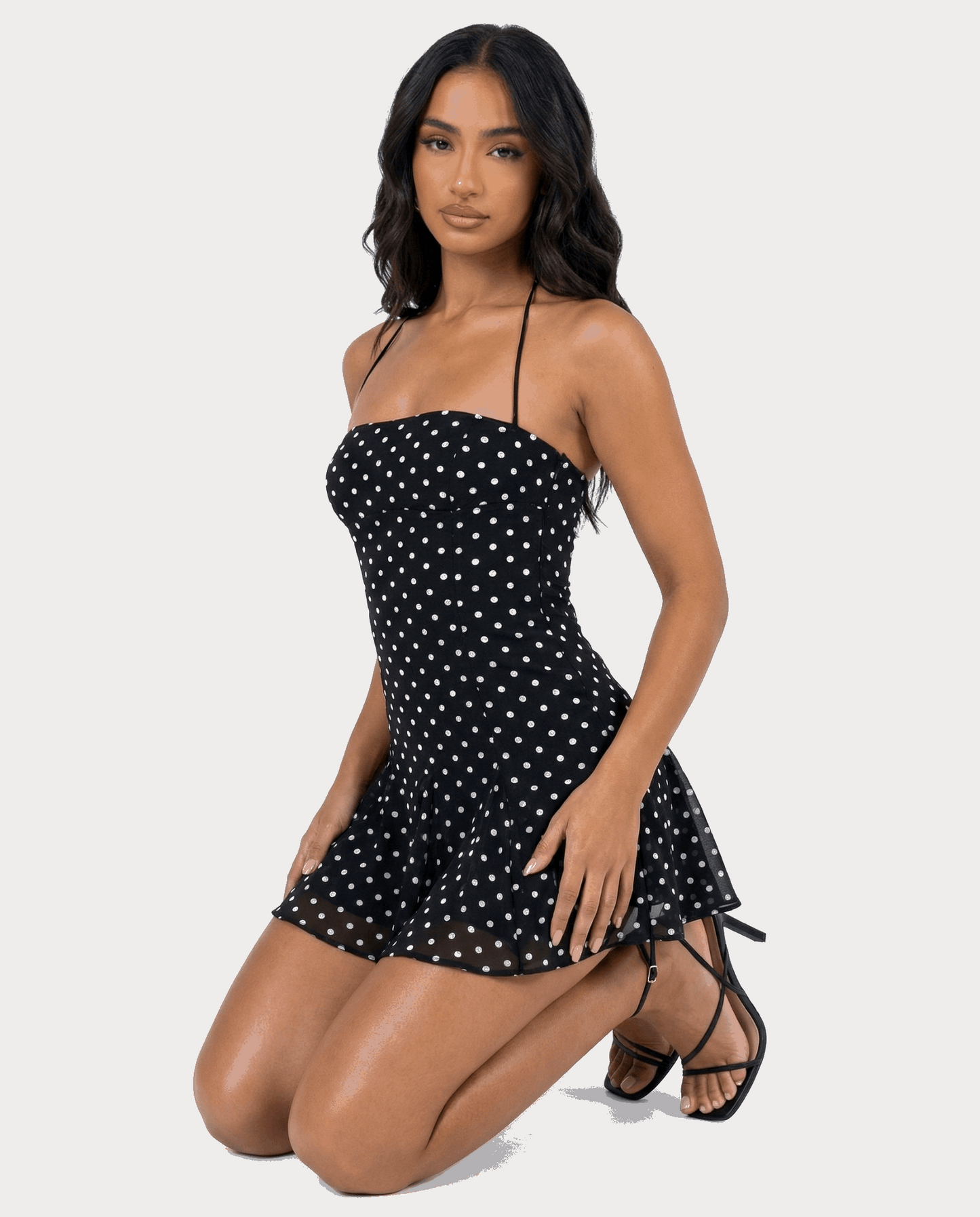 VESTIDO MINI CORSET DRAPEADO