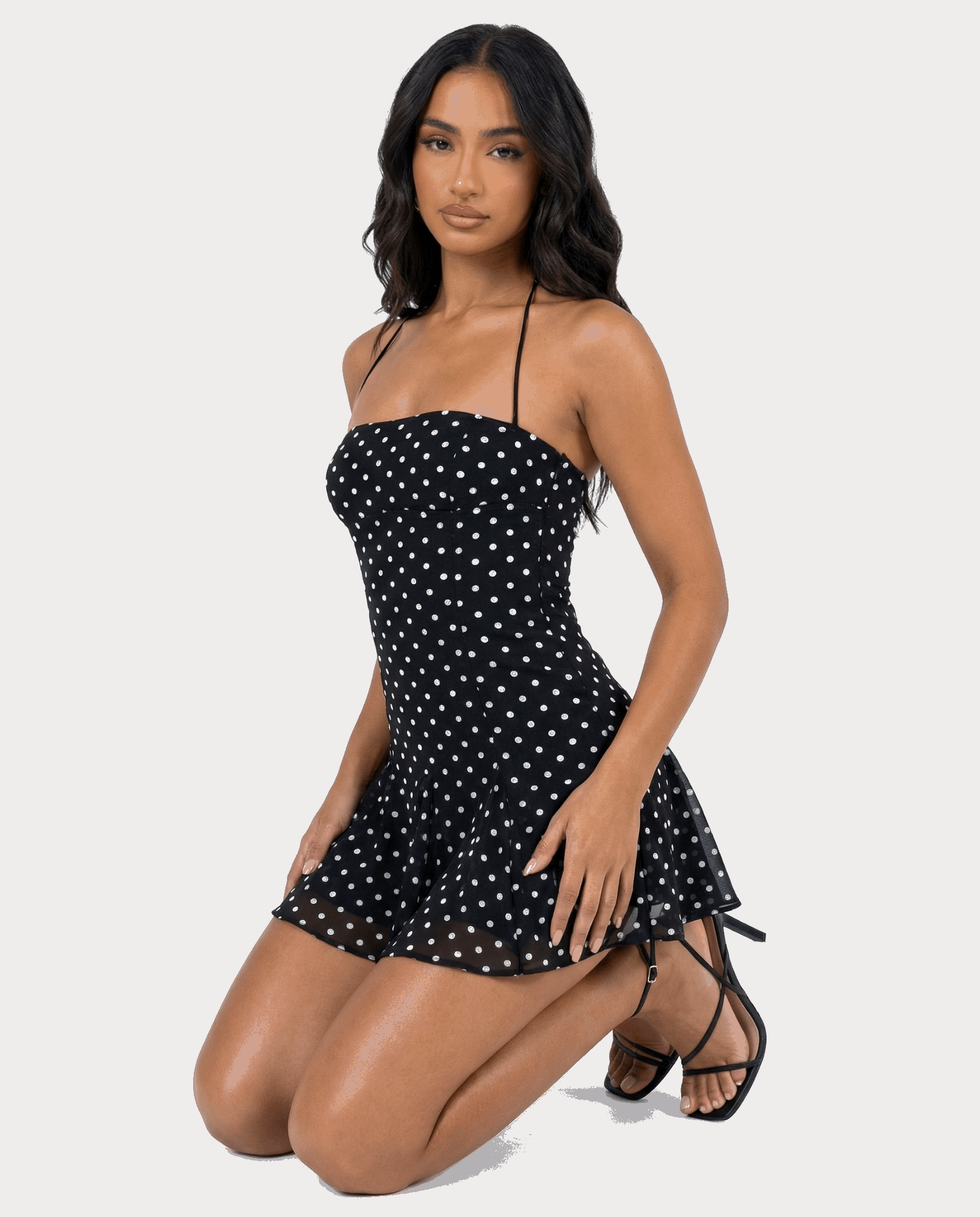 VESTIDO MINI CORSET DRAPEADO