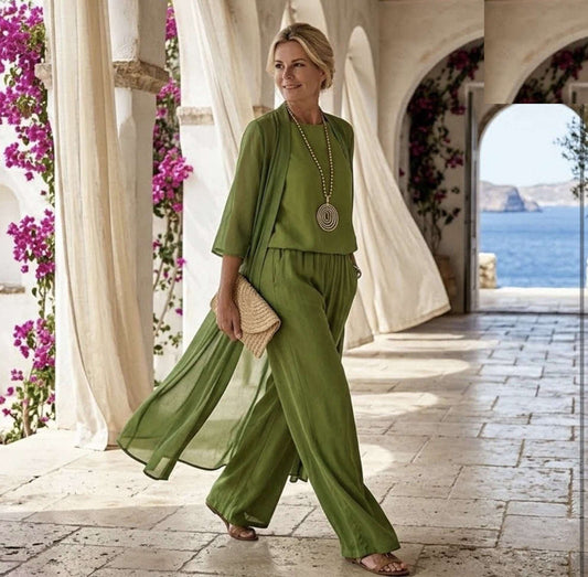 Conjunto verde elegante de fiesta Renluma cuerpo entero