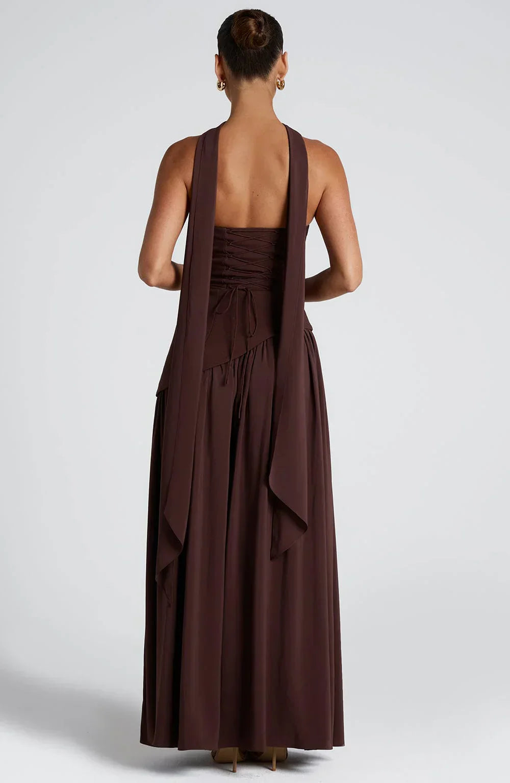 ADRIANA | VESTIDO LARGO ASIMÉTRICO CON ABERTURA