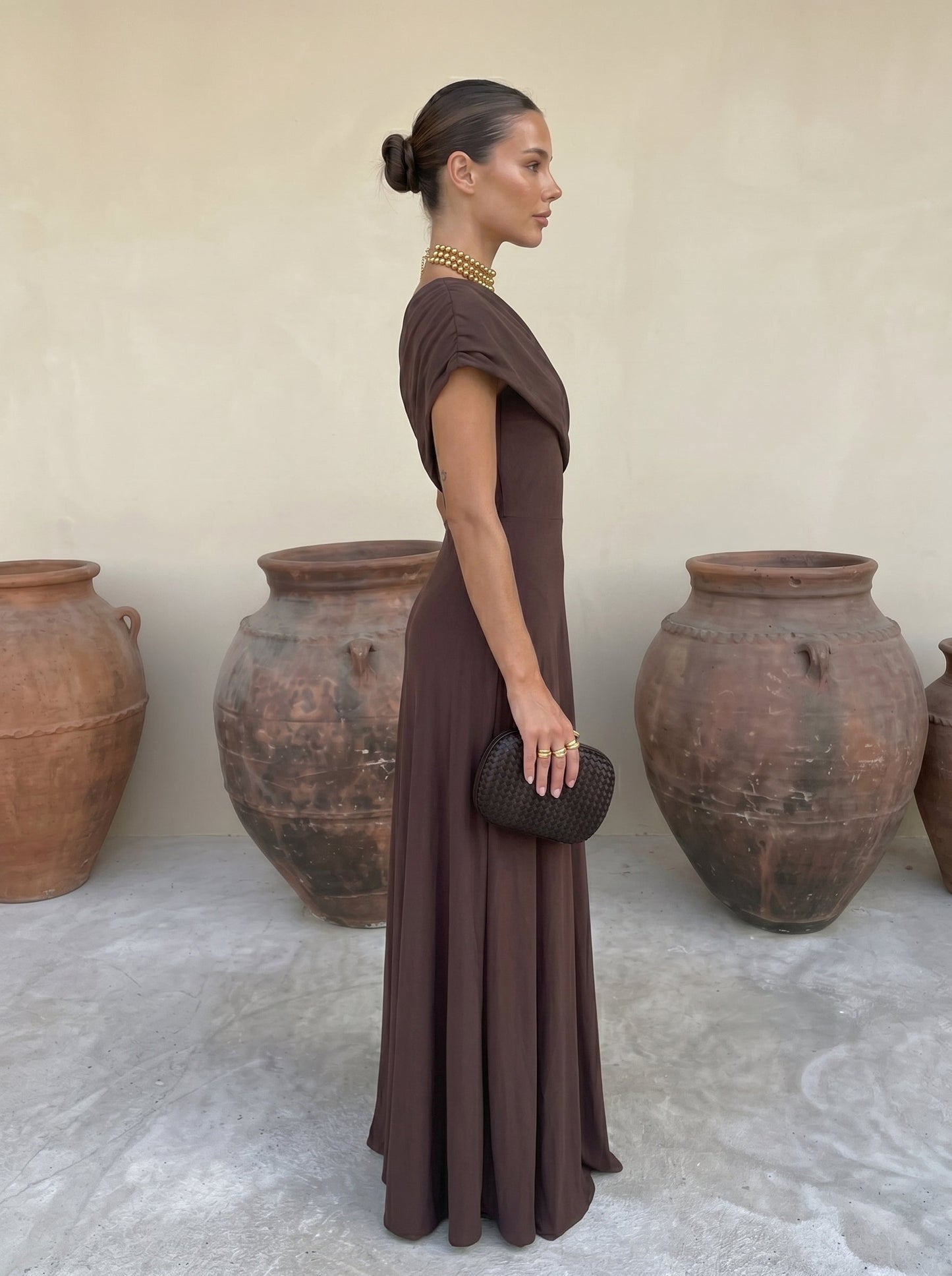 Vestido Toledo en Terracota