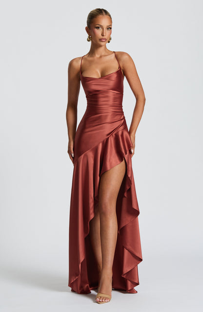 Samira | Vestido con volantes bajos